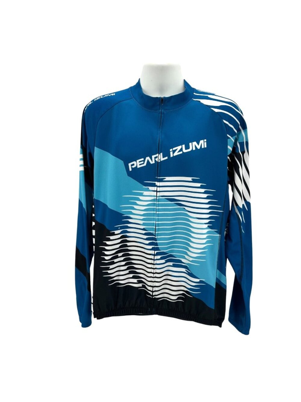 Pearl Izumi Mens XXL Jersey Elite Thermal LTD Cycling Jersey Full Zip Logo Blue